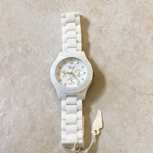 Relic Zr5623 Ceramic Watch 